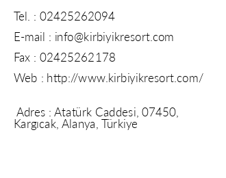 Krbyk Resort Hotel iletiim bilgileri